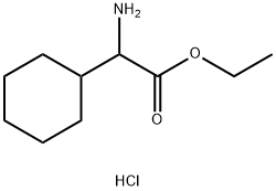 DL-环己基甘氨酸乙酯盐酸盐, 327052-06-2, 结构式