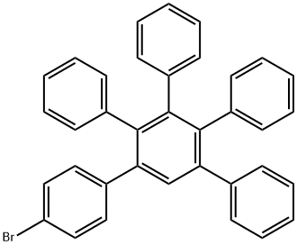 1-(4-溴苯基)-2,3,4,5-四苯基苯, 330649-92-8, 结构式