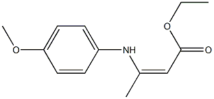 2-Butenoicacid, 3-[(4-methoxyphenyl)amino]-, ethyl ester Structure