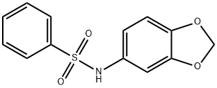 N-(苯并[D][1,3]二噁茂-5-基)苯磺酰胺, 333441-11-5, 结构式