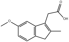 2-(5-甲氧基-2-甲基-3-茚基)乙酸,33413-42-2,结构式