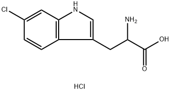DL-6-氯色氨酸盐酸盐, 33600-62-3, 结构式