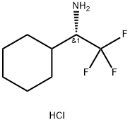 (S)-1-cyclohexyl-2,2,2-trifluoroethan-1-amine hydrochloride Struktur