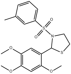 337353-41-0 3-(m-tolylsulfonyl)-2-(2,4,5-trimethoxyphenyl)thiazolidine