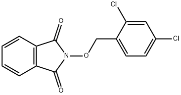 2-(2,4-dichlorobenzyloxy)isoindole-1,3-dione Struktur