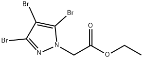 (3,4,5-tribromo-pyrazol-1-yl)-acetic acid ethyl ester Struktur