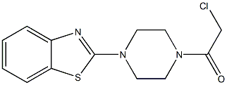 1-[4-(1,3-benzothiazol-2-yl)piperazin-1-yl]-2-chloroethanone Structure
