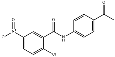 N-(4-Acetyl-phenyl)-2-chloro-5-nitro-benzamide 结构式
