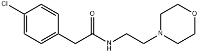 2-(4-chlorophenyl)-N-(2-morpholin-4-ylethyl)acetamide Struktur