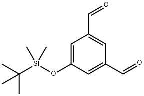 5-(TERT-BUTYLDIMETHYLSILYLOXY) ISOPHTHALALDEHYDE, 350025-90-0, 结构式