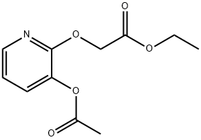 3-乙酰氧基-2-((乙氧羰基)甲氧基)吡啶, 353293-55-7, 结构式