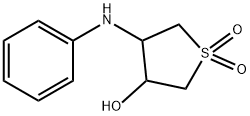 4-anilino-1,1-dioxothiolan-3-ol 化学構造式