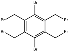 1,4-Dibromo-2,3,5,6-tetrakis(bromomethyl)benzene Structure