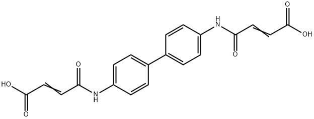4,4'-(4,4'-Biphenyldiyldiimino)Bis(4-Oxo-2-Butenoic Acid) Struktur