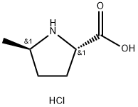 (2S,5R)-5-methylpyrrolidine-2-carboxylic acid hydrochloride, 38228-15-8, 结构式