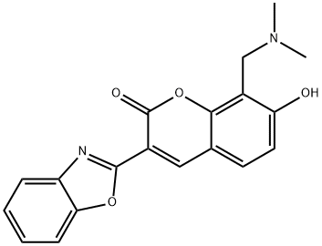 3-(benzo[d]oxazol-2-yl)-8-((dimethylamino)methyl)-7-hydroxy-2H-chromen-2-one Structure