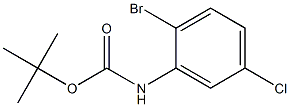 (2-溴-5-氯苯基)氨基甲酸叔丁酯, 384793-17-3, 结构式