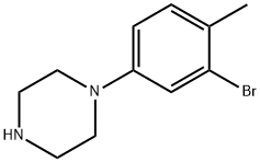 1-(3-bromo-4-methylphenyl)piperazine hydrochloride Structure