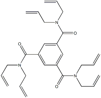 1,3,5-Benzenetricarboxamide, N,N,N,N,N,N-hexa-2-propenyl-,39106-31-5,结构式