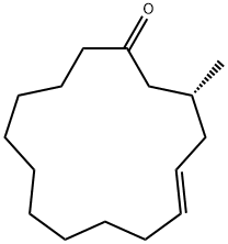 5-Cyclohexadecen-1-one, 3-methyl-, (3R)- Structure