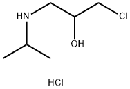 1-chloro-3-(propan-2-ylamino)propan-2-ol,hydrochloride Struktur