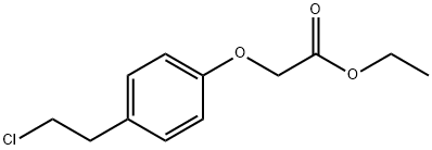 2-[4-(2-Chloroethyl)phenoxy]acetic acid ethyl ester 化学構造式