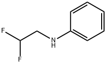 N-(2,2-DIFLUOROETHYL)ANILINE, 405-17-4, 结构式