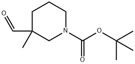 TERT-BUTYL 3-FORMYL-3-METHYLPIPERIDINE-1-CARBOXYLATE,406212-49-5,结构式