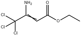 2-Butenoic acid, 3-amino-4,4,4-trichloro-, ethyl ester, 41404-93-7, 结构式