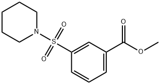 methyl 3-(piperidin-1-ylsulfonyl)benzoate Struktur
