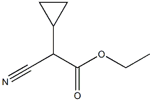 Cyclopropaneacetic acid, a-cyano-, ethyl ester Struktur
