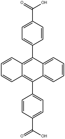 9,10-Di(p-carboxyphenyl)anthracene Struktur