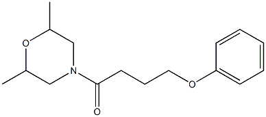 1-(2,6-dimethylmorpholin-4-yl)-4-phenoxybutan-1-one Structure