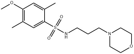 4-methoxy-2,5-dimethyl-N-(3-morpholinopropyl)benzenesulfonamide Structure