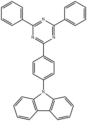9-(4-(4,6-Diphenyl-1,3,5-triazin-2-yl)phenyl)-9H -carbazole, 440354-93-8, 结构式