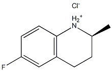 (S)-6-氟-2-甲基四氢喹啉盐酸盐, 445493-15-2, 结构式