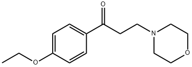 1-(4-エトキシフェニル)-3-モルホリノプロパン-1-オン 化学構造式