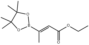 (Z)-(4-Ethoxy-4-oxo-2-buten-2-yl)boronic Acid Pinacol Ester Structure