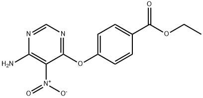 ethyl 4-((6-amino-5-nitropyrimidin-4-yl)oxy)benzoate Structure