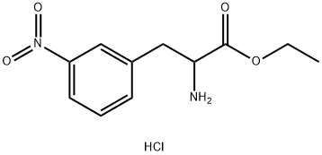 3-nitro- Phenylalanine, ethyl ester, monohydrochloride Struktur