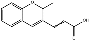 (E)-3-(2-methyl-2H-chromen-3-yl)acrylic acid Struktur