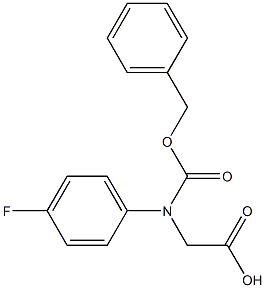 N-Cbz-RS-4-Fluorophenylglycine Structure