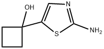 1-(2-氨基噻唑-5-基)-1-环丁醇,474461-19-3,结构式
