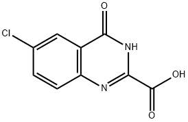 6-CHLORO-4-OXO-1,4-DIHYDROQUINAZOLINE-2-CARBOXYLIC ACID Structure