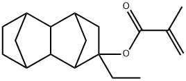 2-Propenoic acid ,2-methyl-,2-ethyldecahydro-1,4:5,8-dimethanonaphthalen-2-yl ester Struktur