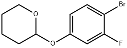2H-Pyran, 2-(4-bromo-3-fluorophenoxy)tetrahydro- Struktur