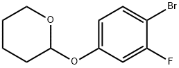 2H-Pyran, 2-(4-bromo-3-fluorophenoxy)tetrahydro- Structure
