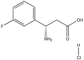 (S)-3-氨基-3-(3-氟苯基)丙酸盐酸盐,490034-80-5,结构式