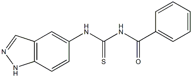 N-(1H-indazol-5-ylcarbamothioyl)benzamide 结构式
