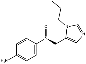 (S)-4-(((1-Propyl-1H-imidazol-5-yl)methyl)sulfinyl)aniline Struktur